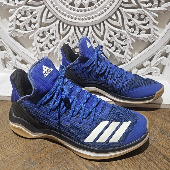 Adidas MLB Baseball Blue Training Shoe Sneakers Size 8.5 - Picture 1 of 7